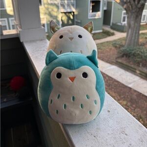 Squishmallow Owl Plush Set